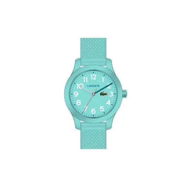 Lacoste 2030005 12.12 Kids Watch with Silicone Strap 36mm Aqua/turquoise
