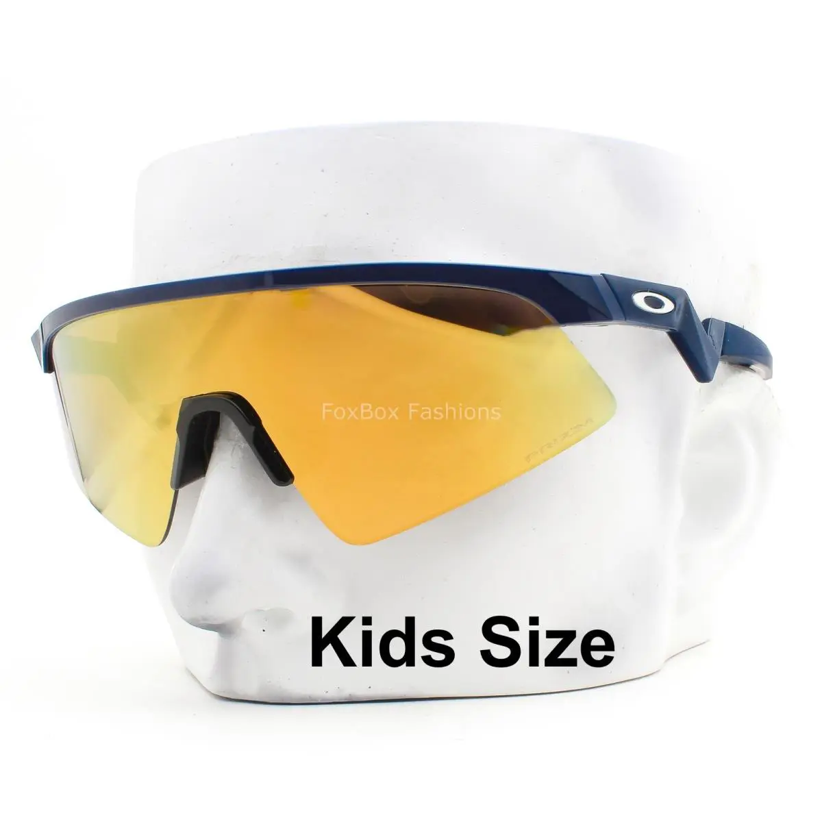 Youth Fit Sunglasses OJ9015-0528 Resistor Sweep Blue Gold Mirror Kid Size by Oakley