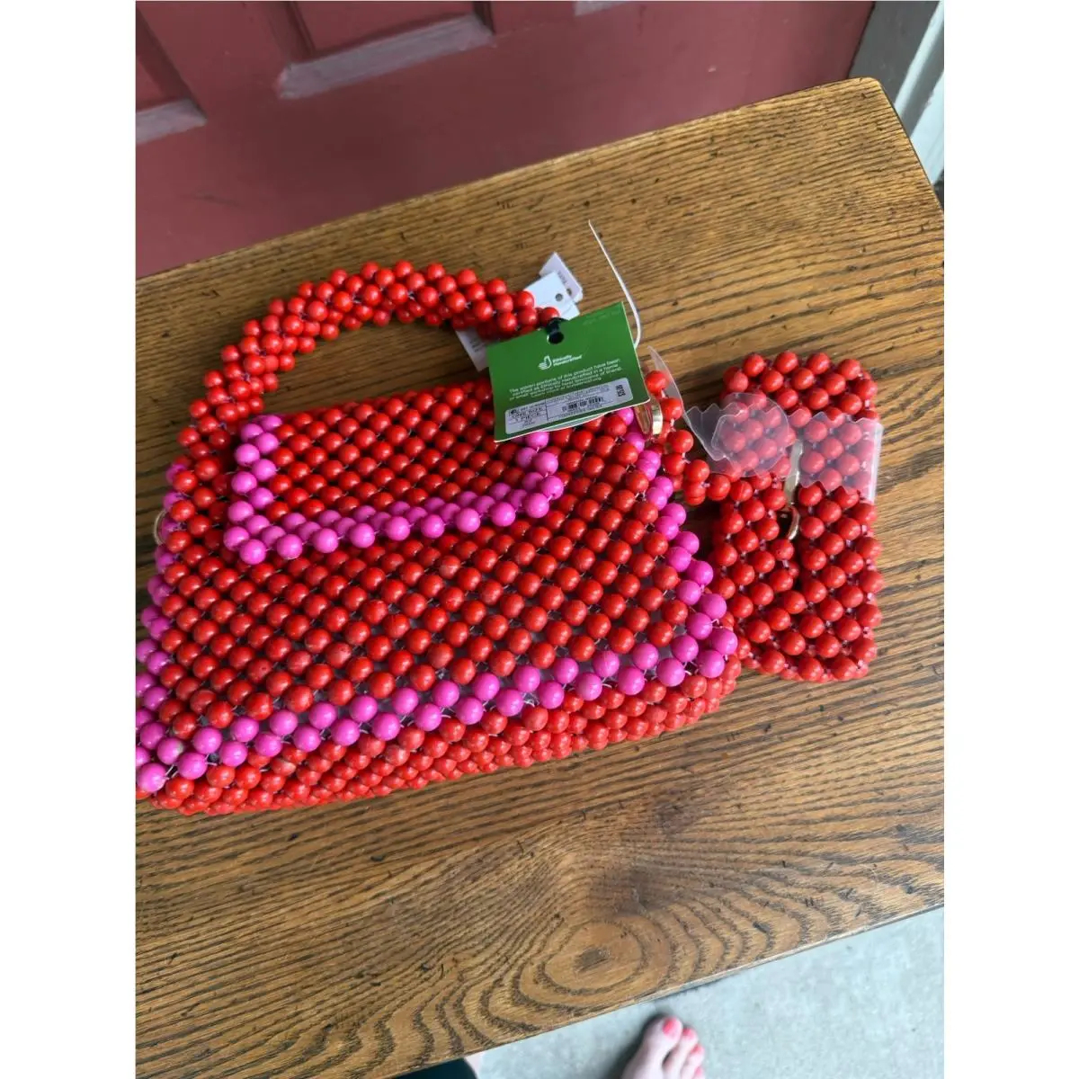 Colorblock Beaded Crossbody Bag Kate Spade New York x Target Red /pink
