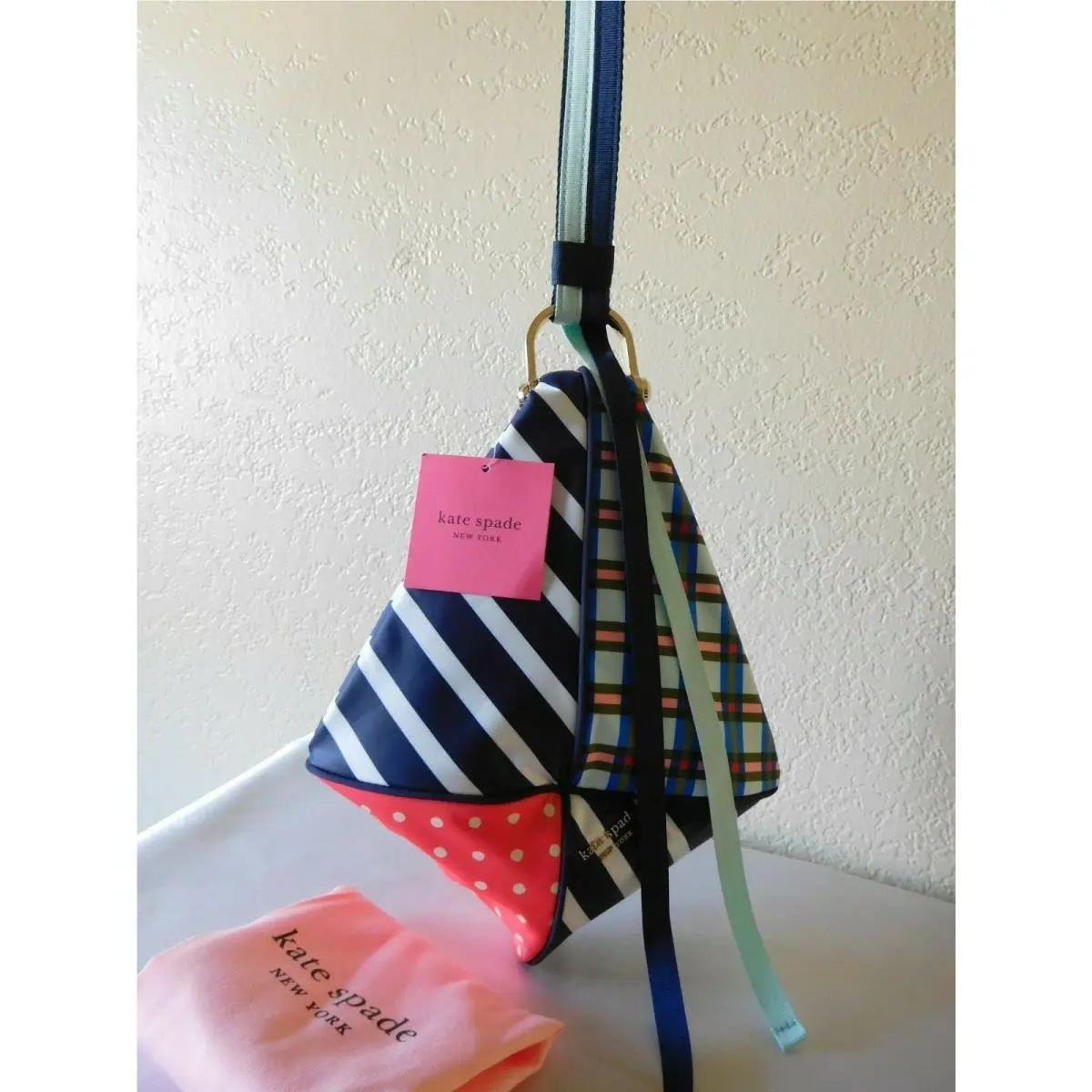 Kate Spade Skye Kite Patchwork Wristlet Handbag Bag