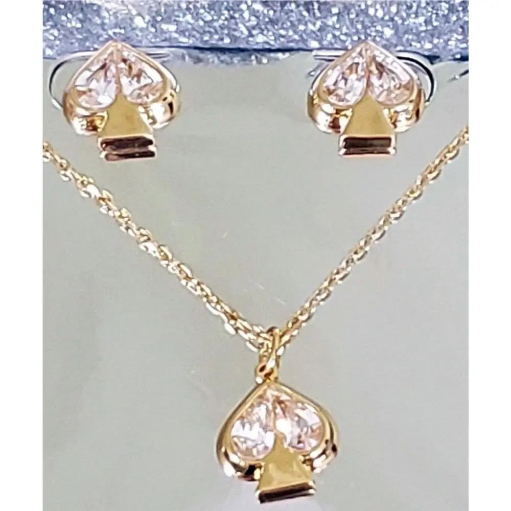 Everyday Spade Stone Studs and Pendant Boxed Set by Kate Spade