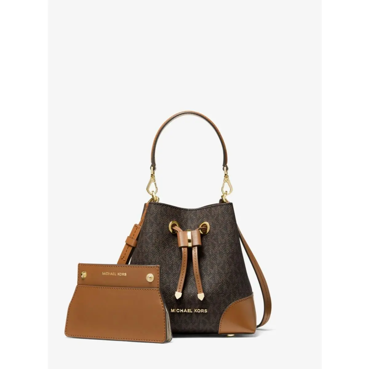 Mercer Gallery Bucket Bag XS SM Med Logo Multi Solid Opt. Retail extra-small Brown Acorn Mercer Gallery Bucket xs by Michael Kors