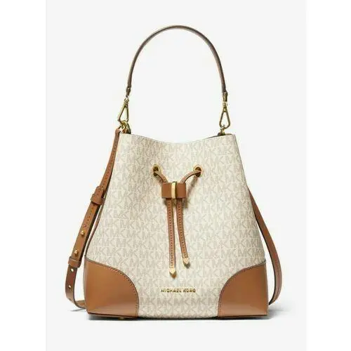 Mercer Gallery Bucket Bag XS SM Med Logo Multi Solid Opt. Retail Medium Vanilla Acorn Mercer Gallery Bucket Bag MD by Michael Kors