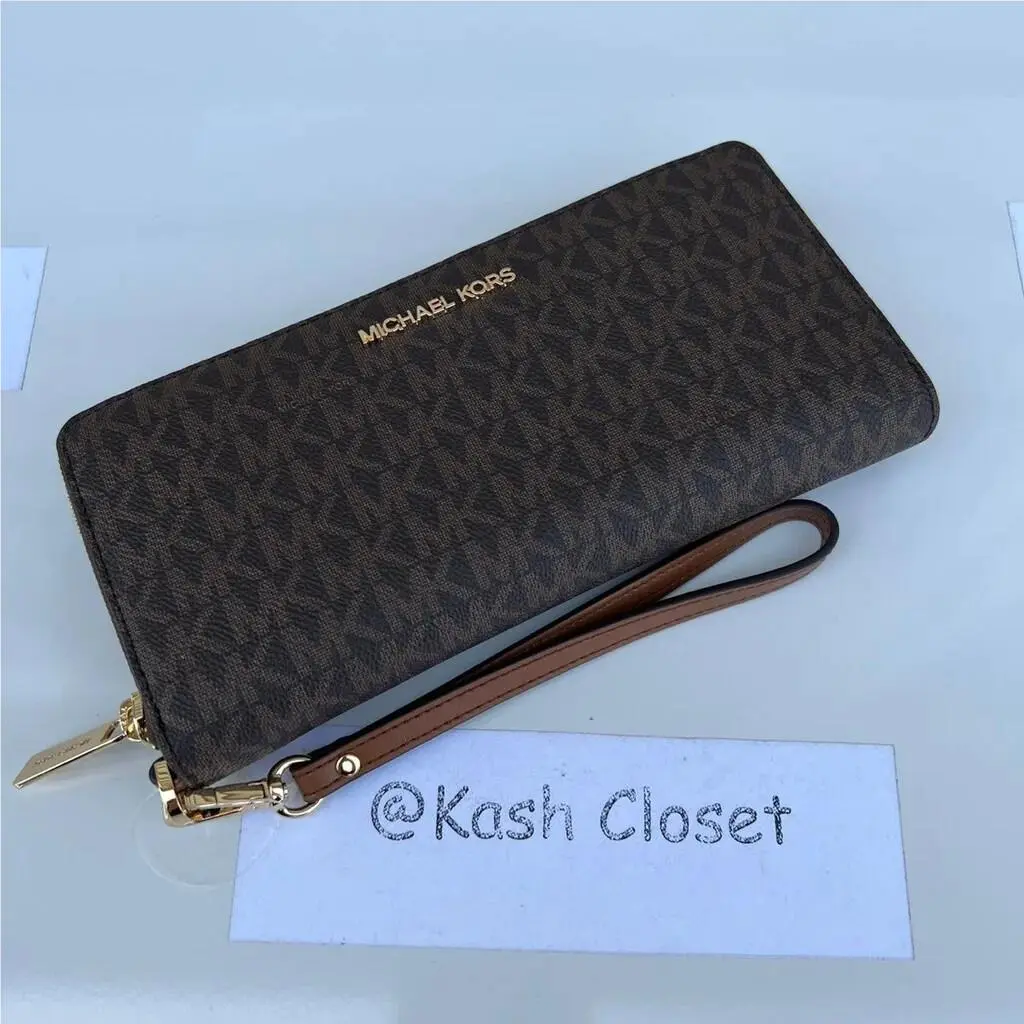 Michael Kors Large Travel Continental Wallet Wristlet