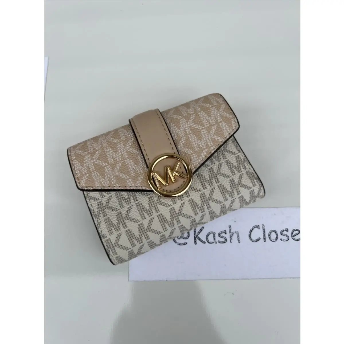 Wallet Carmen Medium Trifold Wallet Buff Multi by Michael Kors