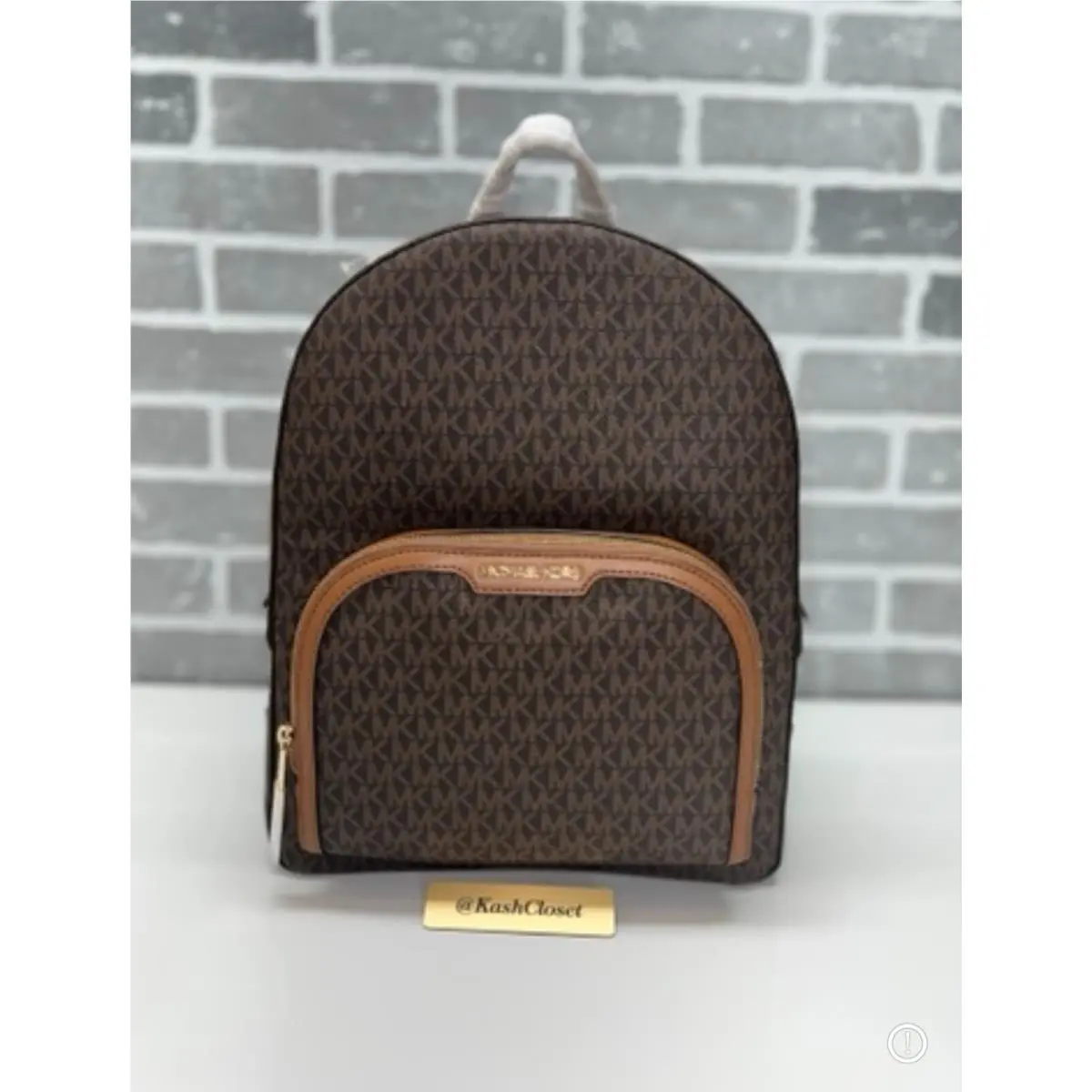 Backpack Jaycee Large Front Pocket Pocketbook Backpack Brown by Michael Kors