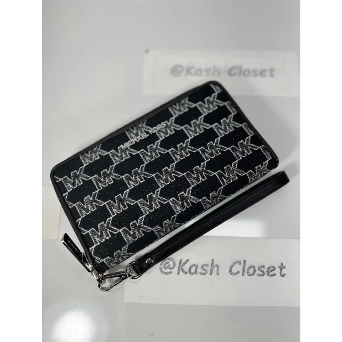 Jet Set Travel LG Flat MF Phone Case Wristlet Wallet Black Multi by Michael Kors