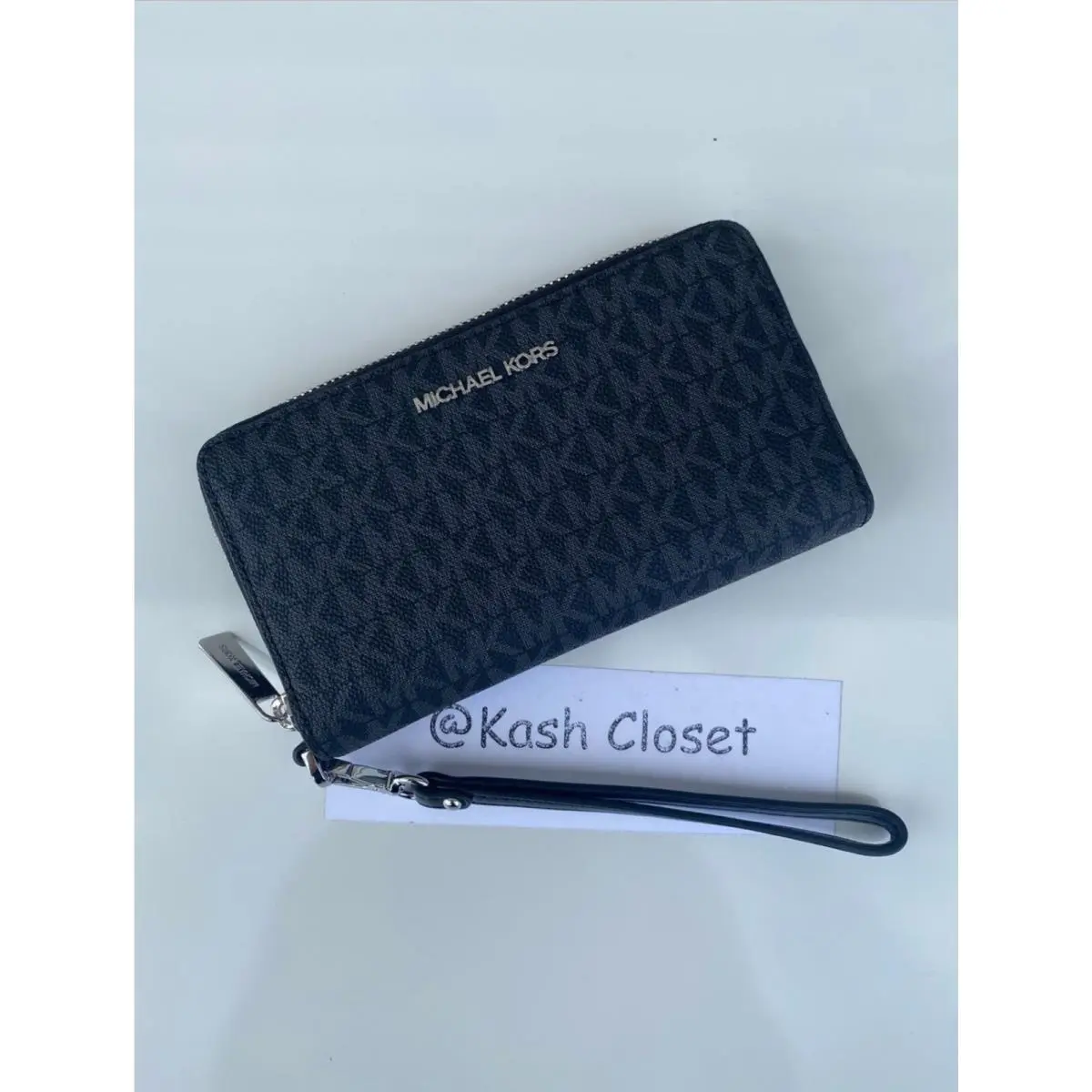 Jet Set Travel LG Flat MF Phone Case Wristlet Wallet Black by Michael Kors