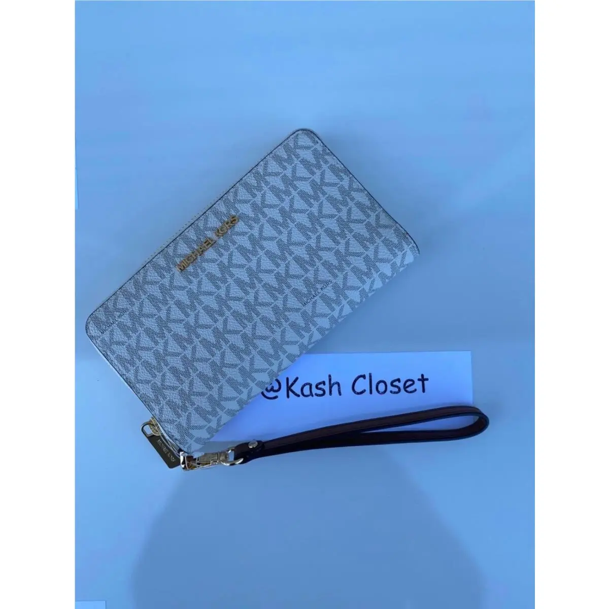 Jet Set Travel LG Flat MF Phone Case Wristlet Wallet Vanilla by Michael Kors