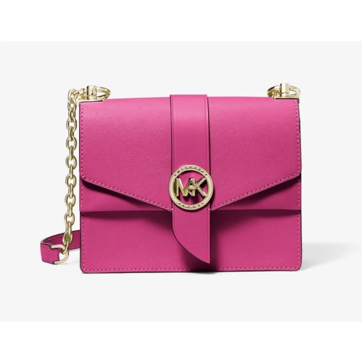 Michael Kors Greenwich Small Saffiano Crossbody Bag or Bag+wallet Set Wildberry