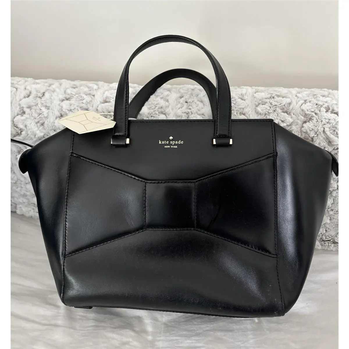 Kate Spade New York 2 Park Avenue Beau Bags Large Tote Satchel Bag - Black