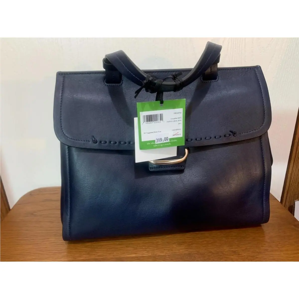 Kate Spade Madison Ave Alpine Drive Navy Eden Leather Purse/cross-body PXRU8956