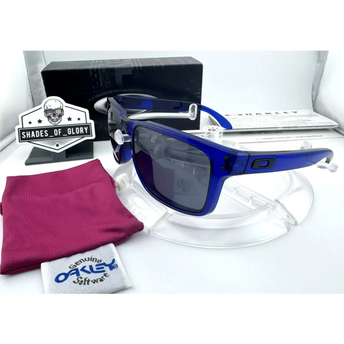 Holbrook Crystal Blue W/ Grey Sunglasses 2014 Release OO9102-29 Rare by Oakley