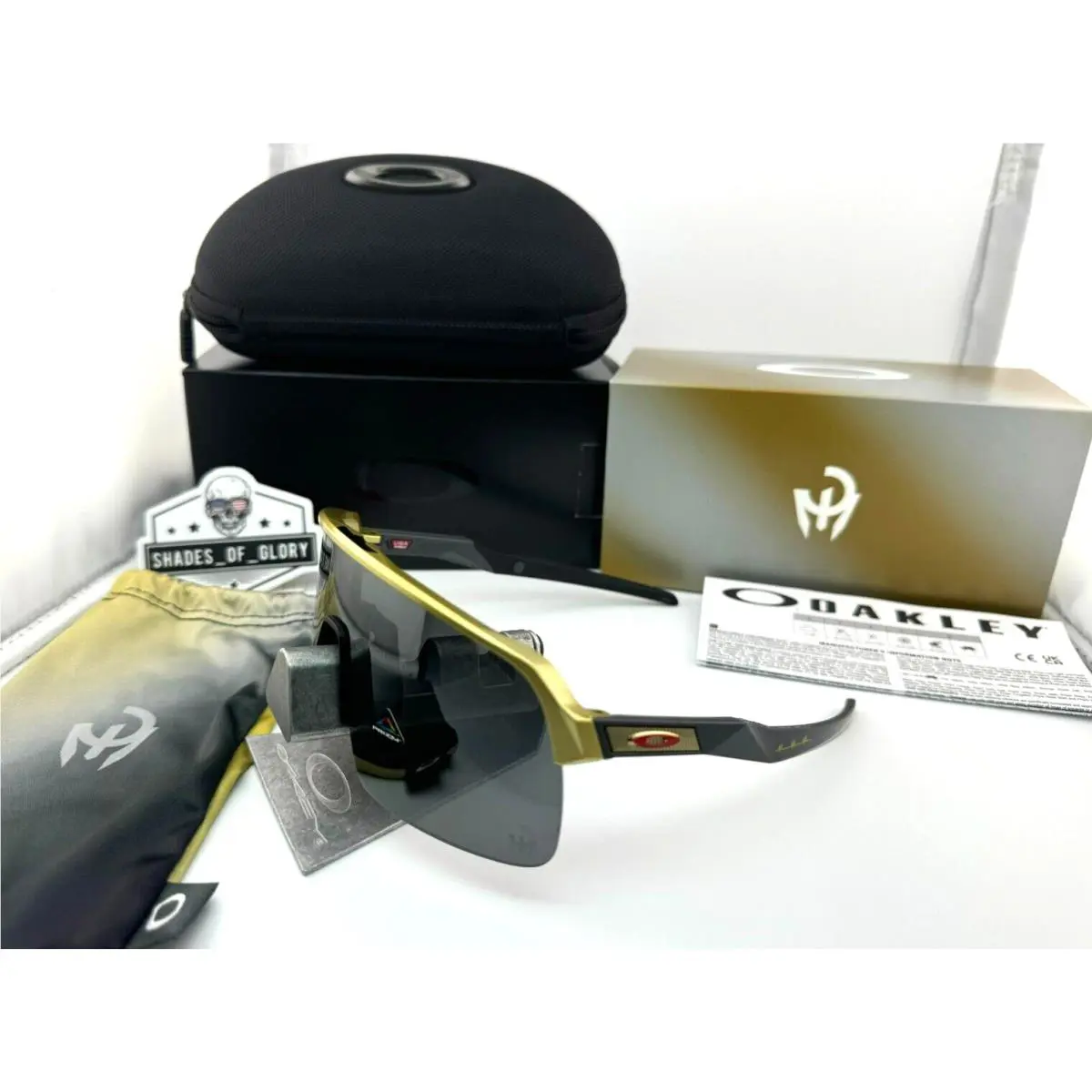 Oakley Sutro Lite Mahomes Olympic Gold W/ Prizm Black Sunglasses OO9463-47