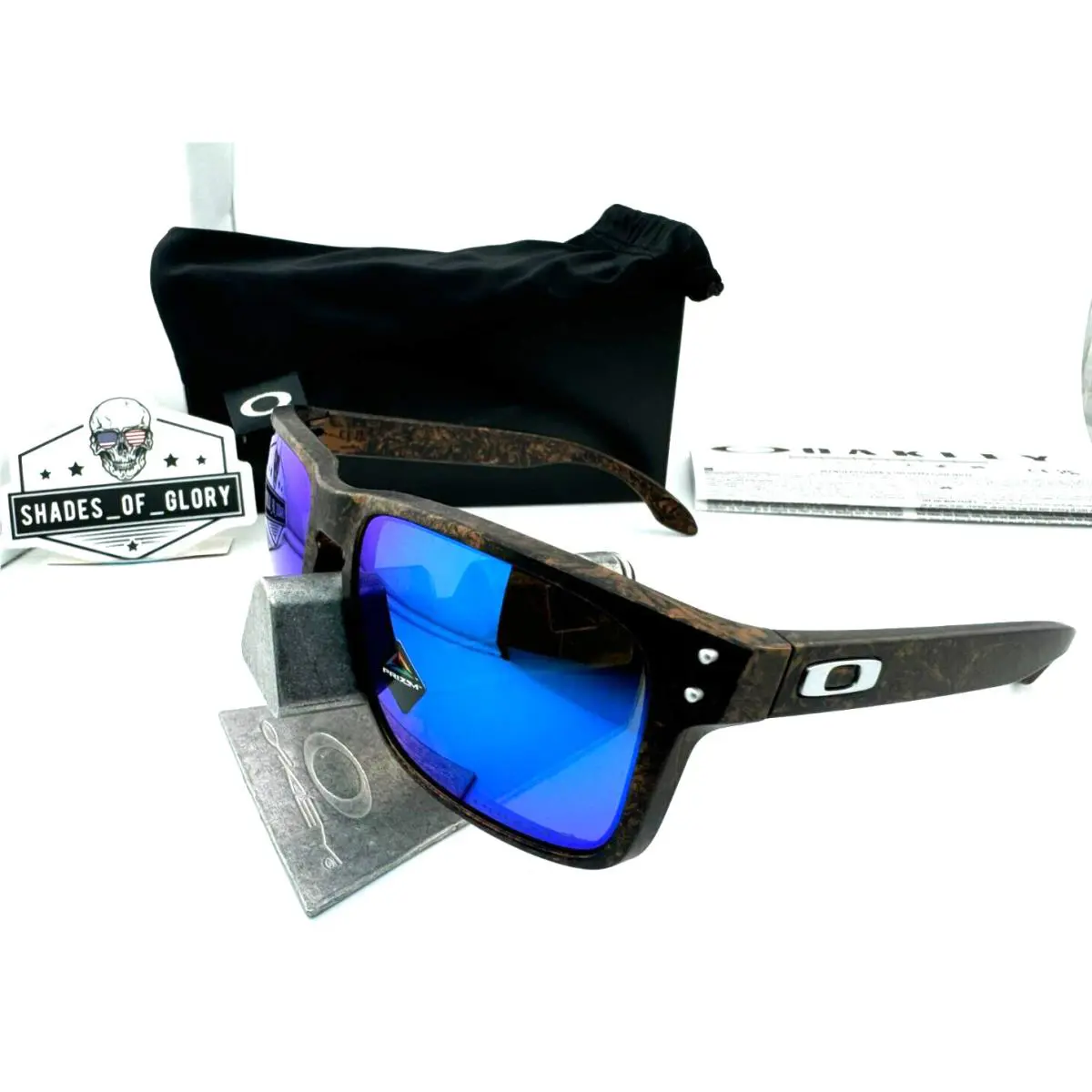 Holbrook Asia Verve Copper Penny Sapphire Polarized Sunglasses OO9244-66 by Oakley