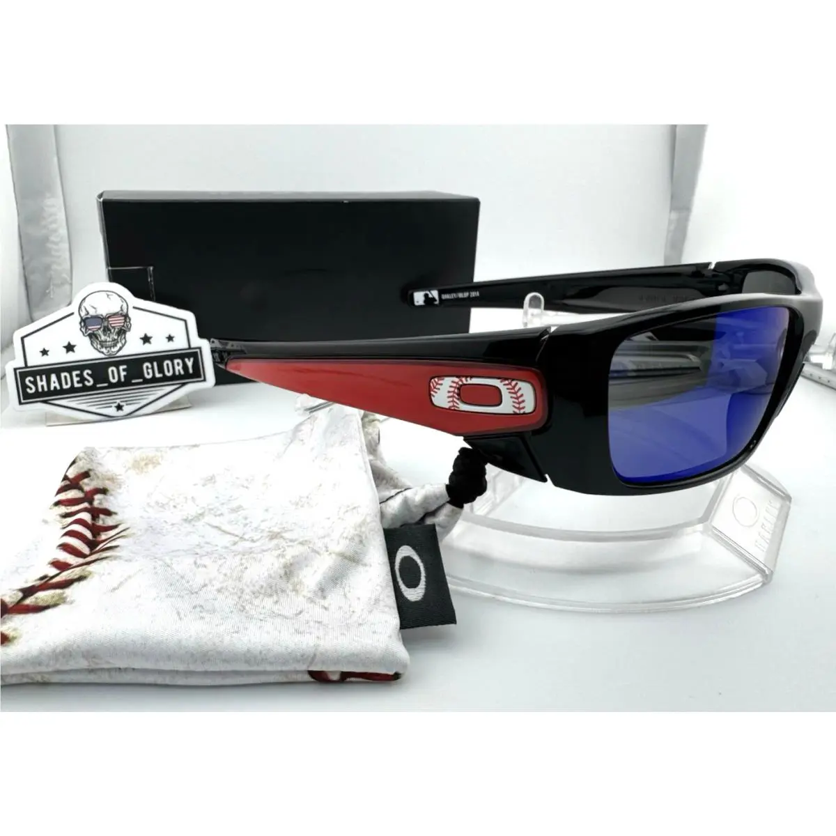 Oakley Fuel Cell Mlb Angels Polished Black Red Iridium Sunglasses OO9096-A1