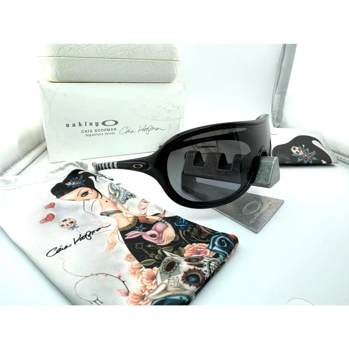 Oakley Immerse Caia Koopman Polished Black W/ Grey Gradient Sunglasses OO9131-09