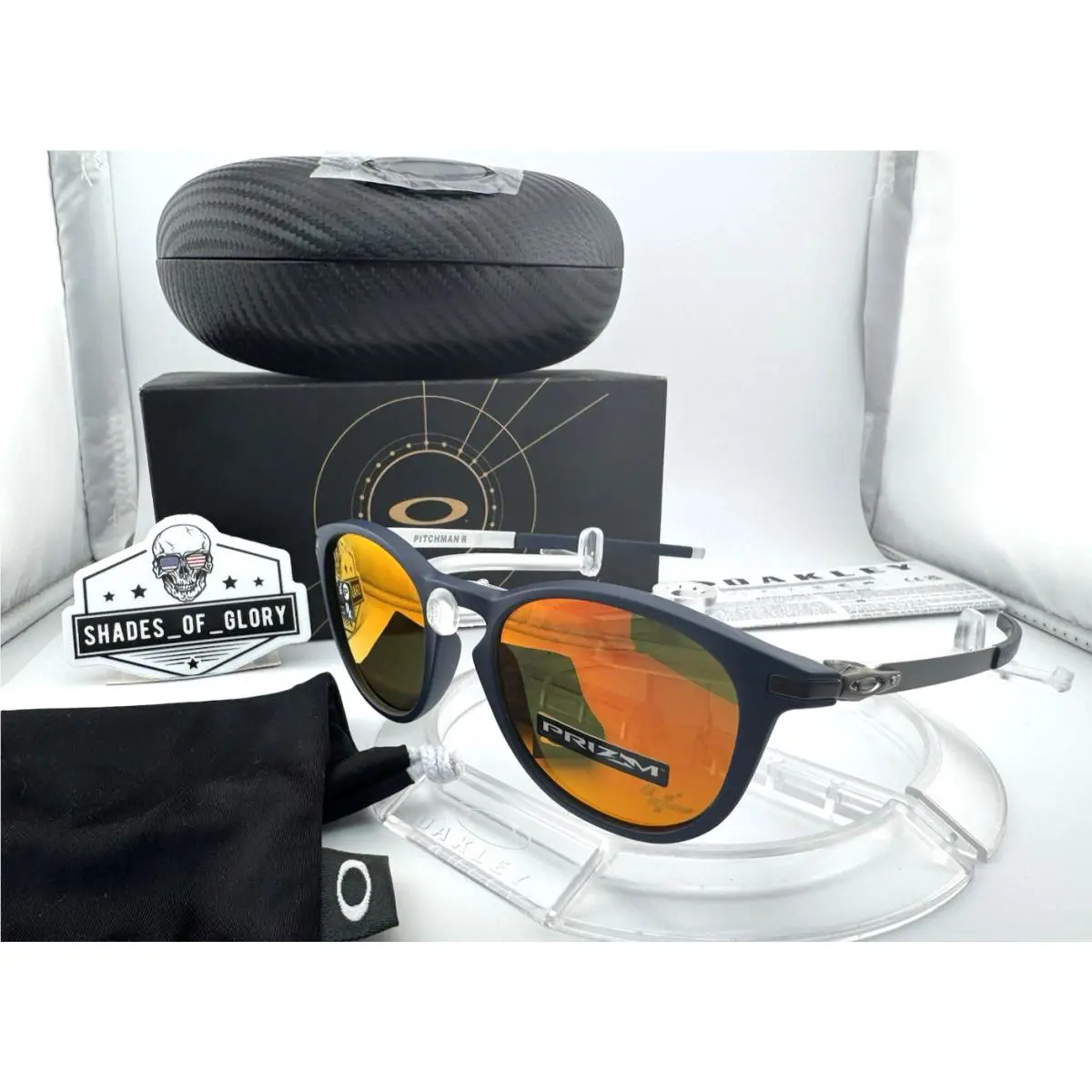 Oakley Pitchman R Motogp LE Mans Matte Navy Prizm Ruby Sunglasses OO9439-10 Rare