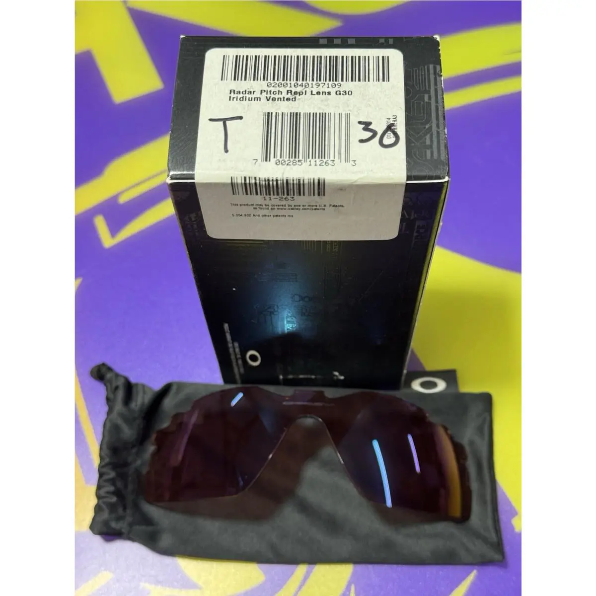 Radar Pitch Oem G30 Iridium Vented Sunglasses Lens 11-263 by Oakley