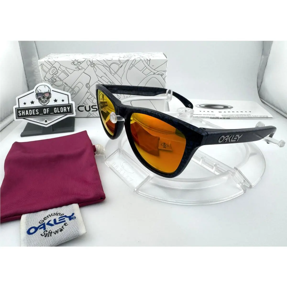 Frogskins Planet X Prizm Ruby Polarized Custom Sunglasses LE 100 Rare by Oakley