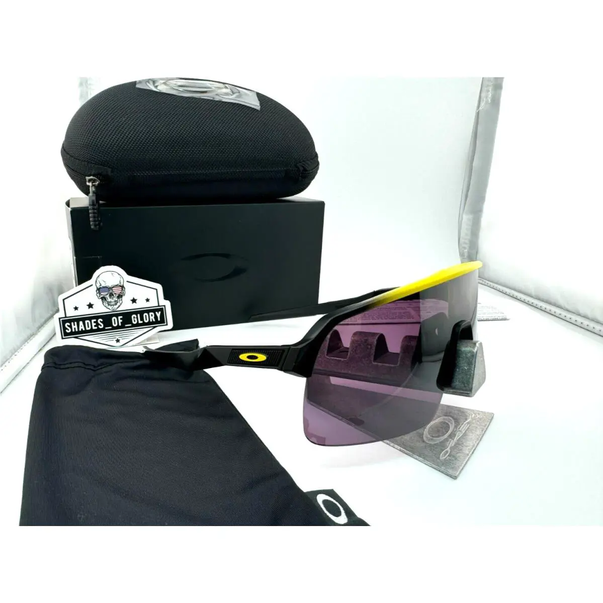 Oakley Sutro Lite Tour DE France Yellow Prizm Road Black Sunglasses OO9463-26