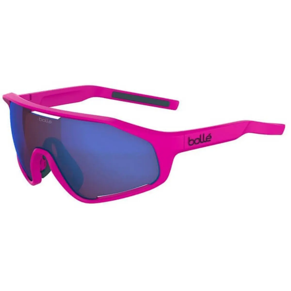 Bolle Shifter Sunglasses Pink Matte Brown Blue BS010003 - Frame: Pink, Lens: Blue