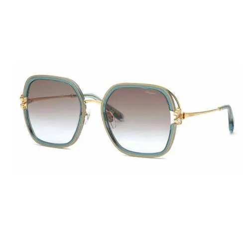 Chopard Sunglasses Green Crystal Gold SCHG32V 0V93 57 21 135