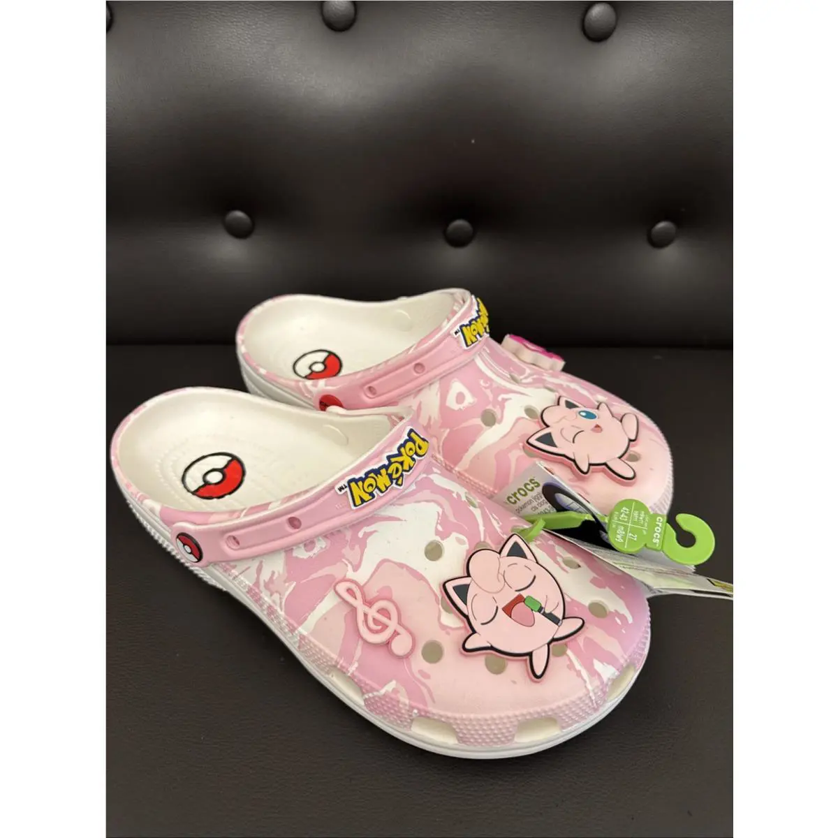 Limited Edition Crocs Pokémon Jigglypuff Classic Clog Lightup Star Sz M9 W11