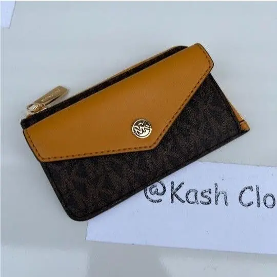 Michael Kors Wallet Card Case Small Zip Marigold