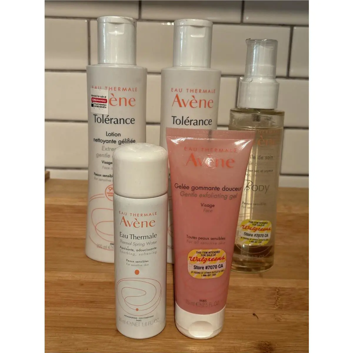 Lot of 5 Eau Thermale Avene Lotion Skin Care Oil Exfoliating Gel Spring Water by Avène