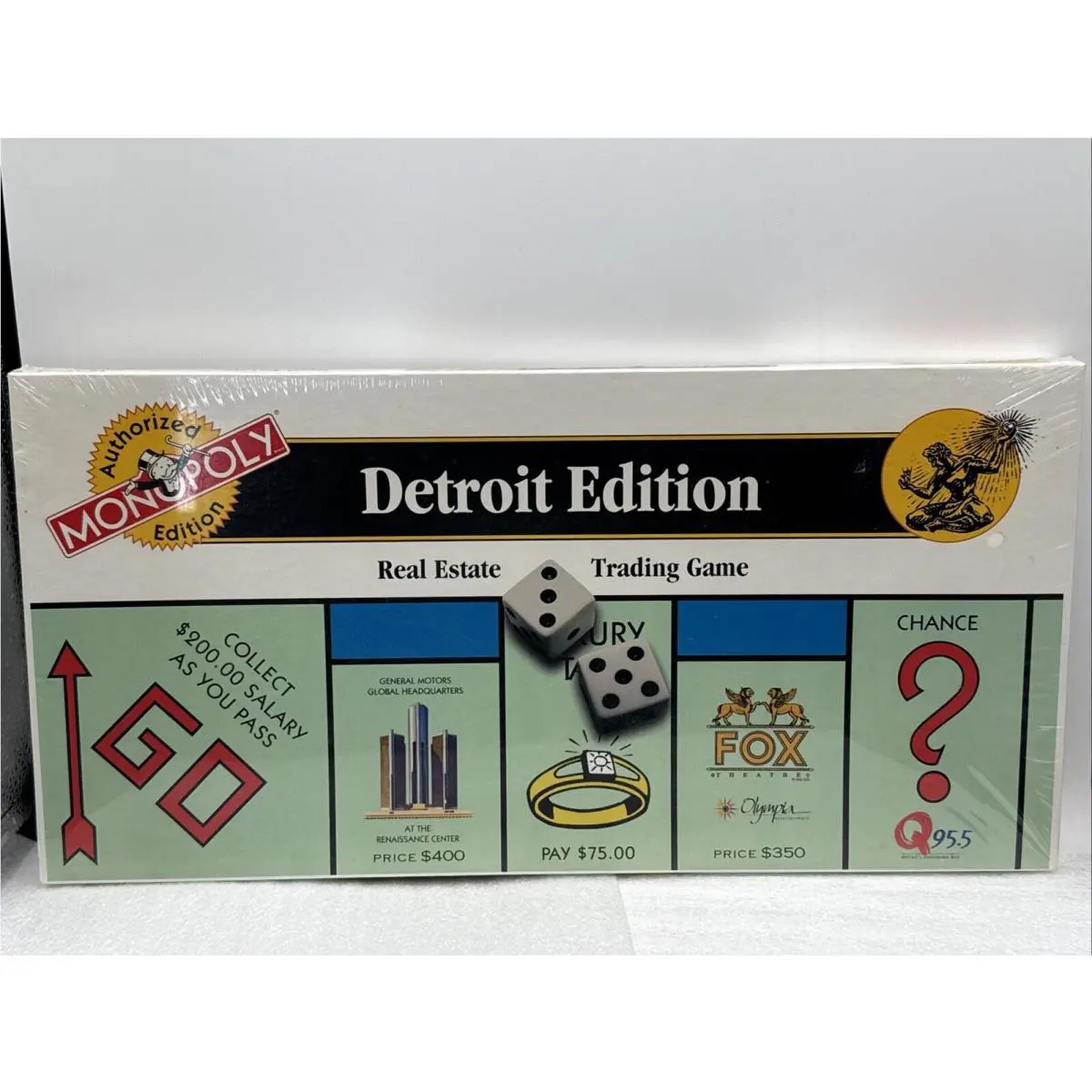 Monopoly Detroit Edition Board Game By Hasbro 1997 Vintage