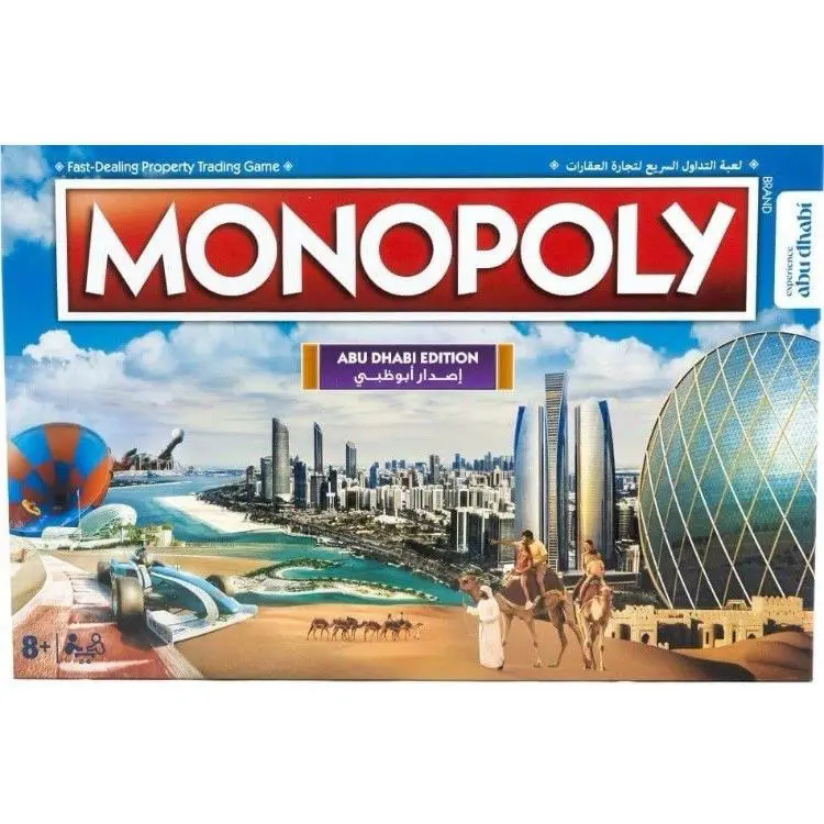 Hasbro Monopoly Abu Dhabi Edition Board Game Family Fun Christmas Gift