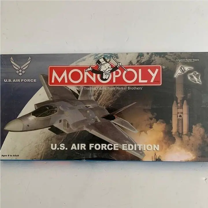 Vintage Monopoly US Air Force Edition 2003 Board Game Hasbro Usaopoly