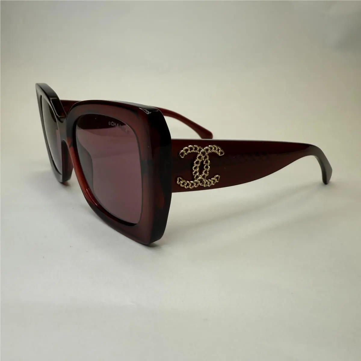 Chanel CH 5555 1819/EV 53 Crystal Bordeaux W/rose Lenses