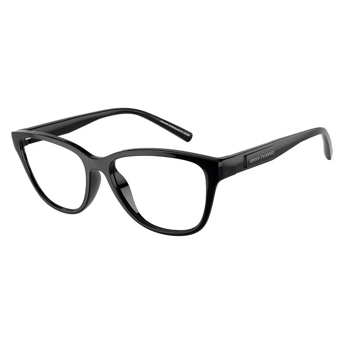 Cat Eye Woman Eyeglasses 0AX3111U 8158 54mm Black by Armani Exchange
