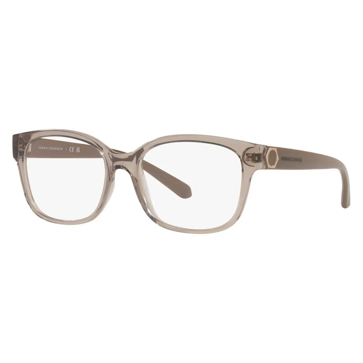 Armani Exchange Woman Eyeglasses AX3098 8240 53mm Transparent Tundra