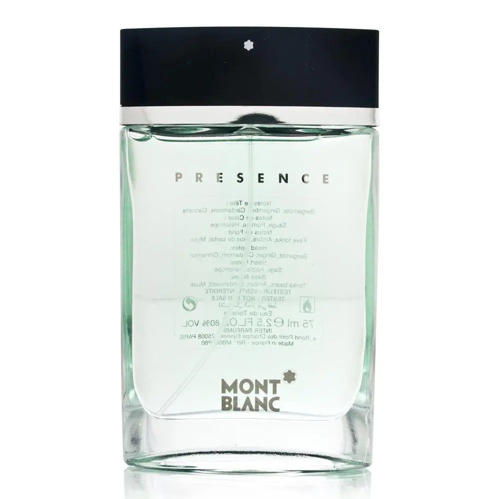 Montblanc Presence Eau de Toilette For Men - 2.5oz-Tester