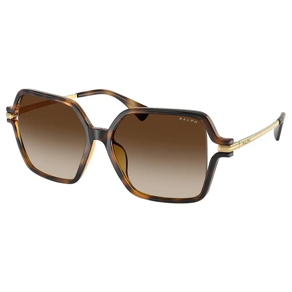 Ralph Lauren RA 5319U 500313 Shiny Dark Havana Plastic Metal Sunglasses Brown