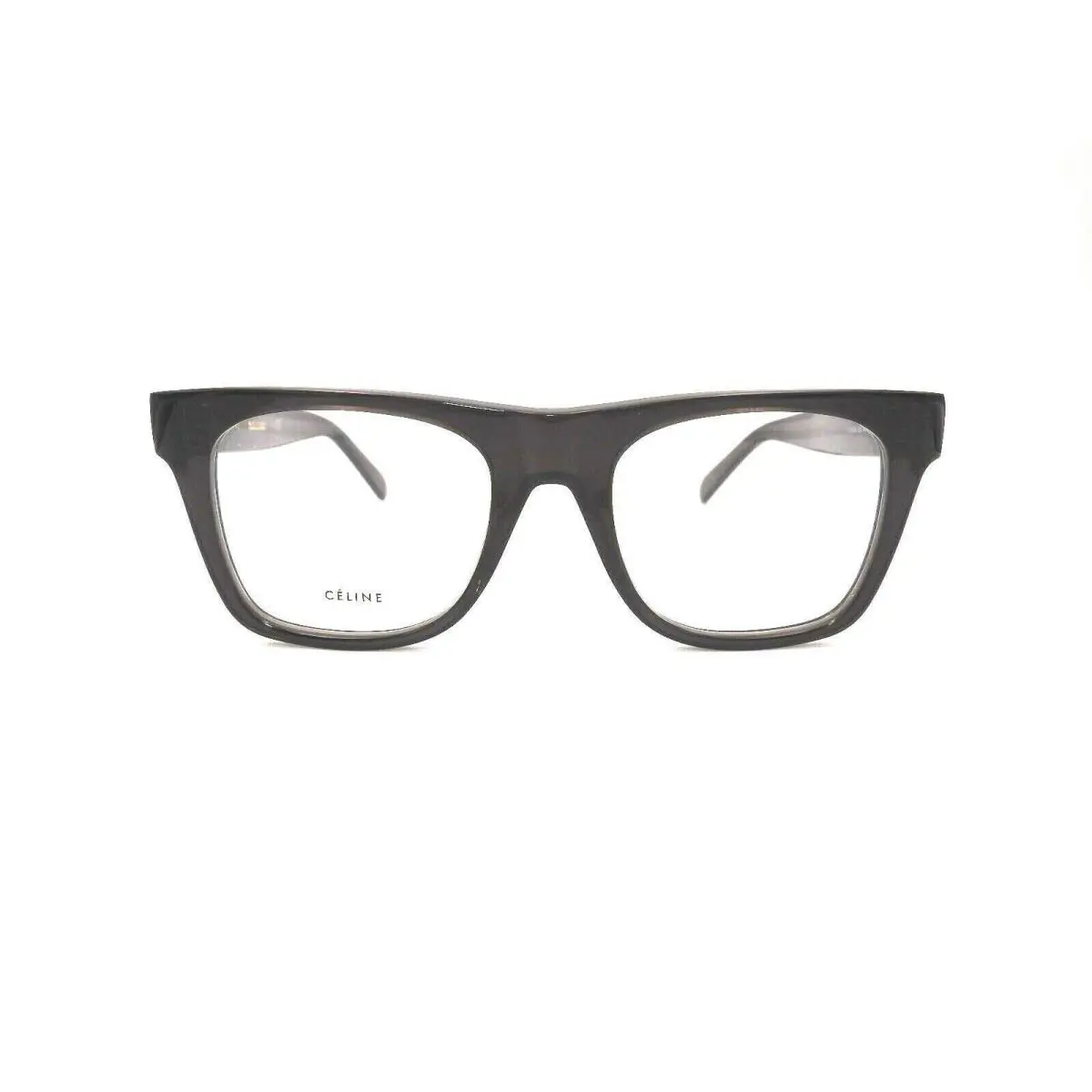 Celine Designer Cat Eye Eyeglass Frames Dark Grey with Demo Lens CL50018I