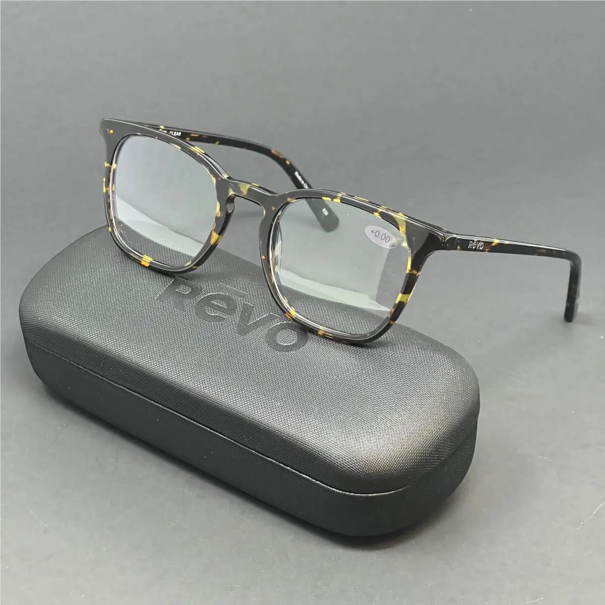Revo Wes RE9002-02 Tortoise Men`s Square Eyeglasses 49mm Optical Frame