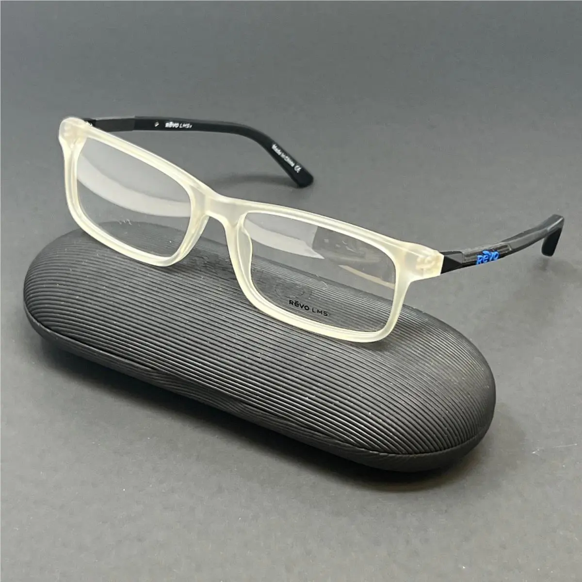 Revo Hudson RE8017 09 Matte Crystal Men`s Eyeglasses 54mm Optical Frame