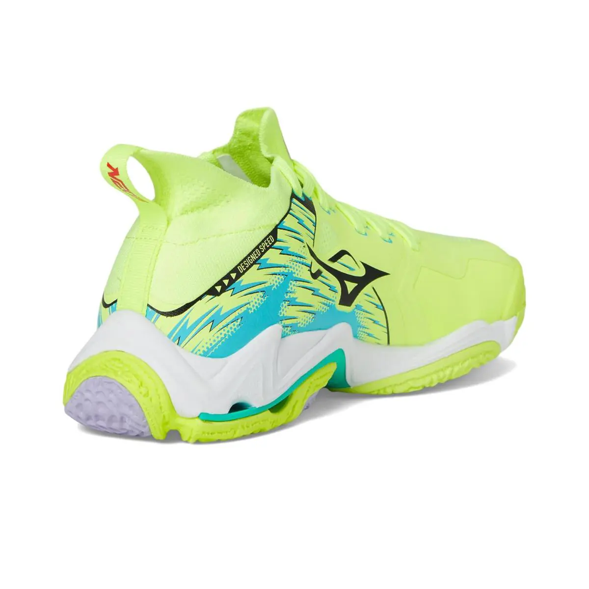 Mizuno shoes - Neo Lime/Misty Blue 3