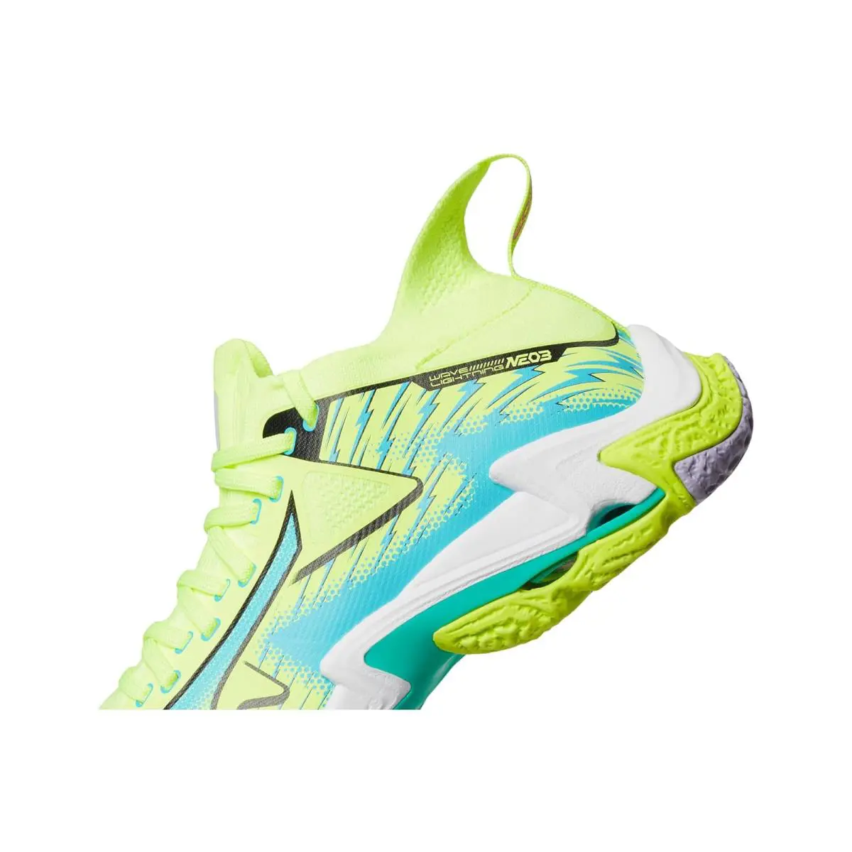 Mizuno shoes - Neo Lime/Misty Blue 4