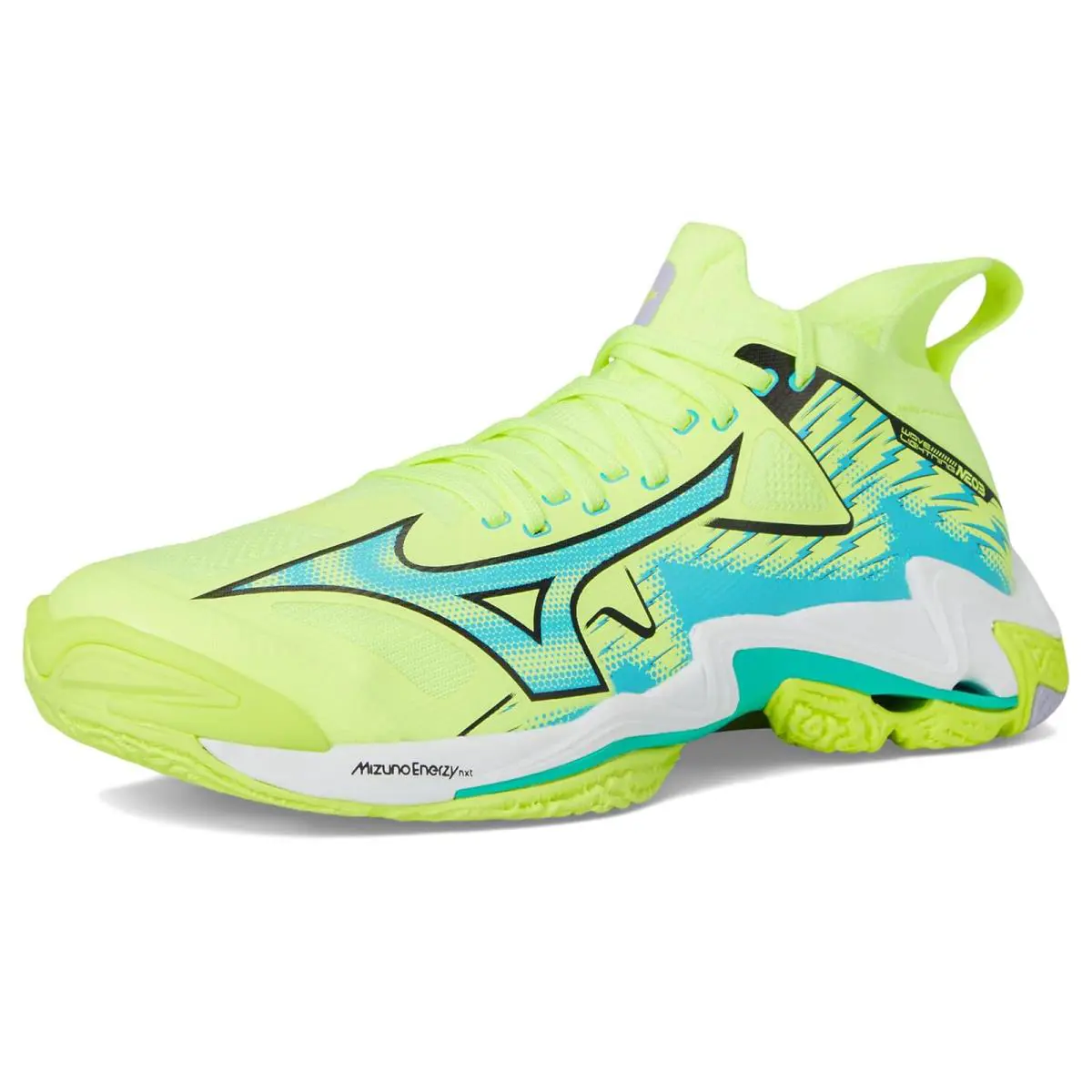Mizuno shoes - Neo Lime/Misty Blue 5