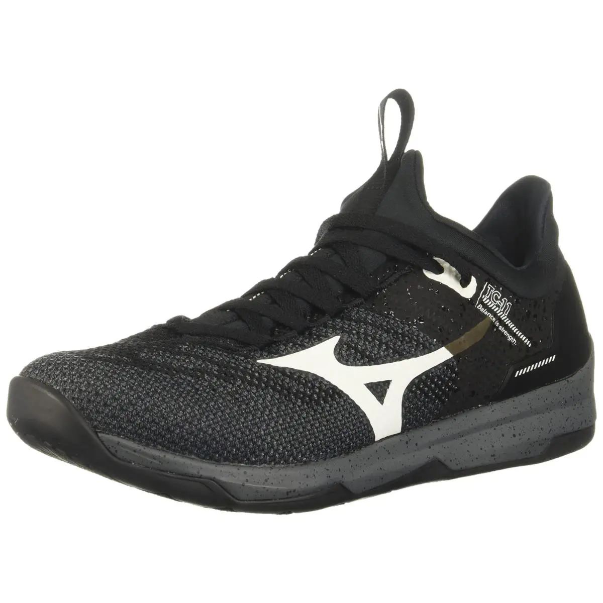 Mizuno Women`s TC-11 Cross Trainer Black-white 11