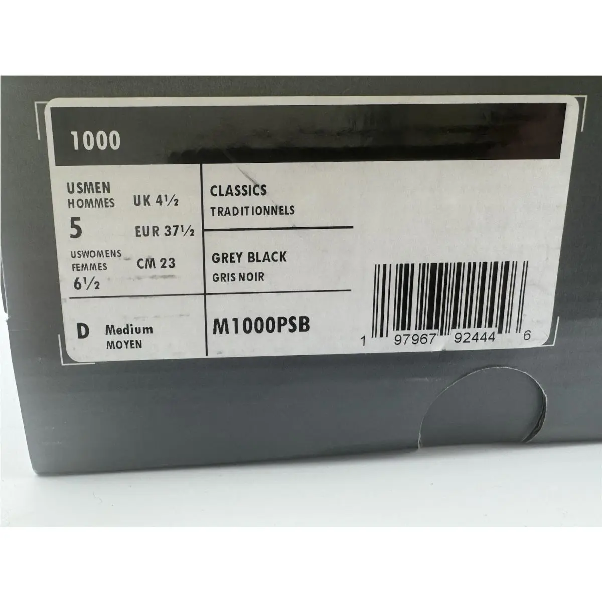 New Balance shoes - New Balance 1000 - M1000PSB - Gray (UPC: 0197967924460) 11