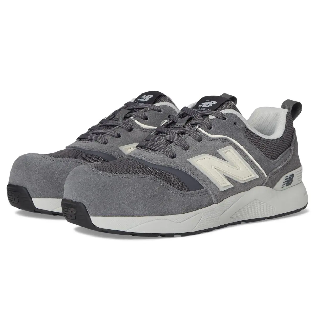 New Balance Mens Elite Lite Electrical Hazard Composite Toe Shoes Grey White 8.5 - Gray