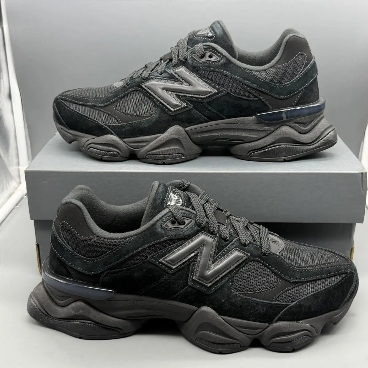 New Balance 9060 Men’s 10 Casual Athletic Lifestyle Shoes Triple Black U9060BPM