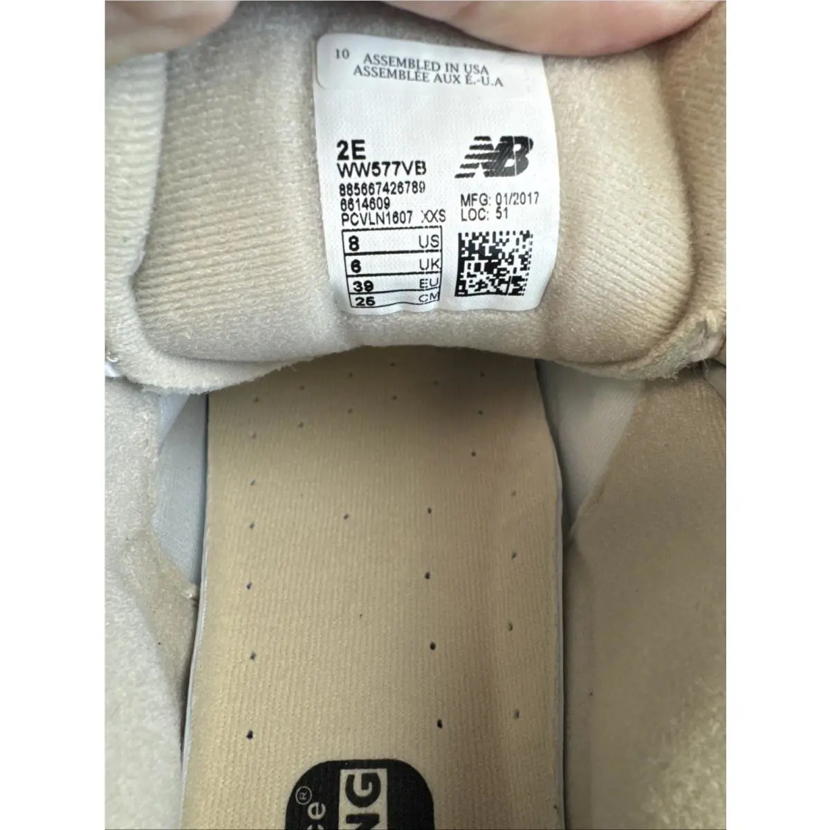 New Balance shoes - New Balance 577 Perforated Walking - WW577VB - Beige (UPC: 0885667426789) 10