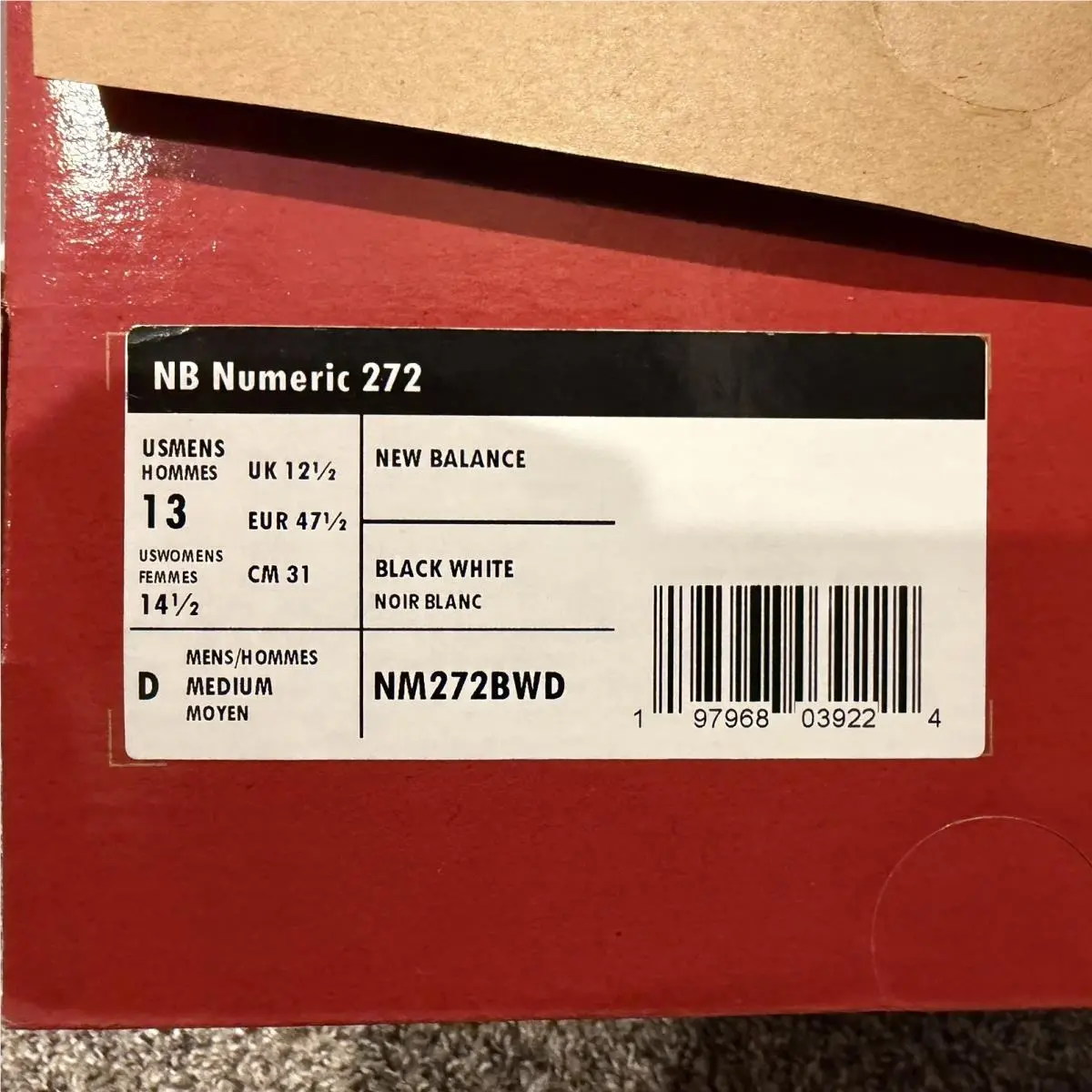 New Balance shoes - New Balance Numeric 272 - Numeric - NM272BWD - Black 5